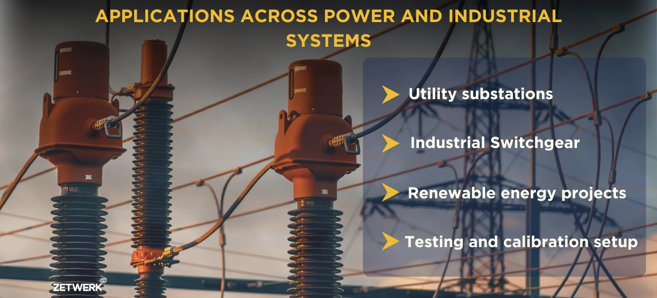 Applications across power and industrial systems